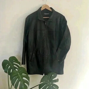 Vintage Y2K Genuine Leather Patchwork Jacket
